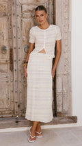 Maisie Maxi Skirt - Cream
