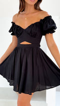 Magnolia Mini Dress - Black