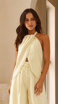 Melinda Halter Top - Soft Yellow
