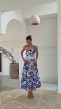 Reba Maxi Dress - Donatella Azure