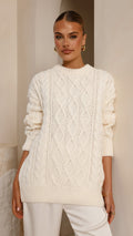 Valentina Knit Sweater - Cream