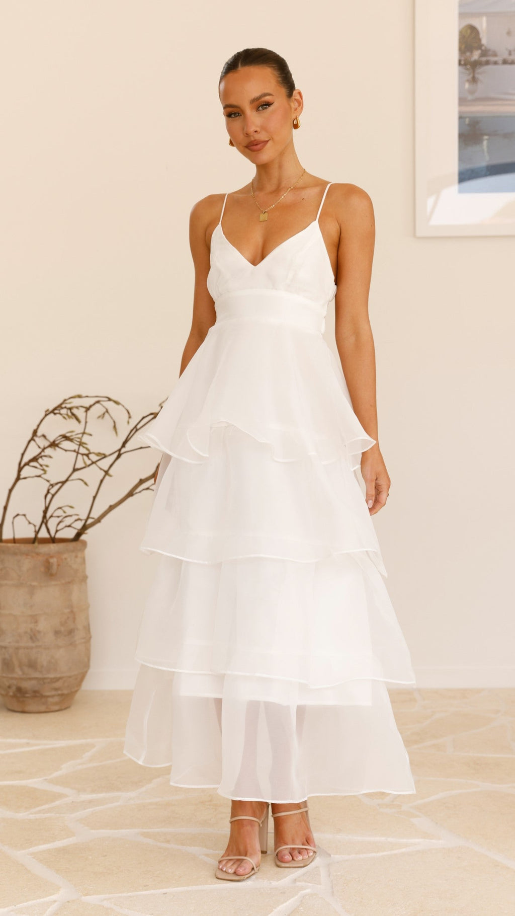 Shayla Maxi Dress - White