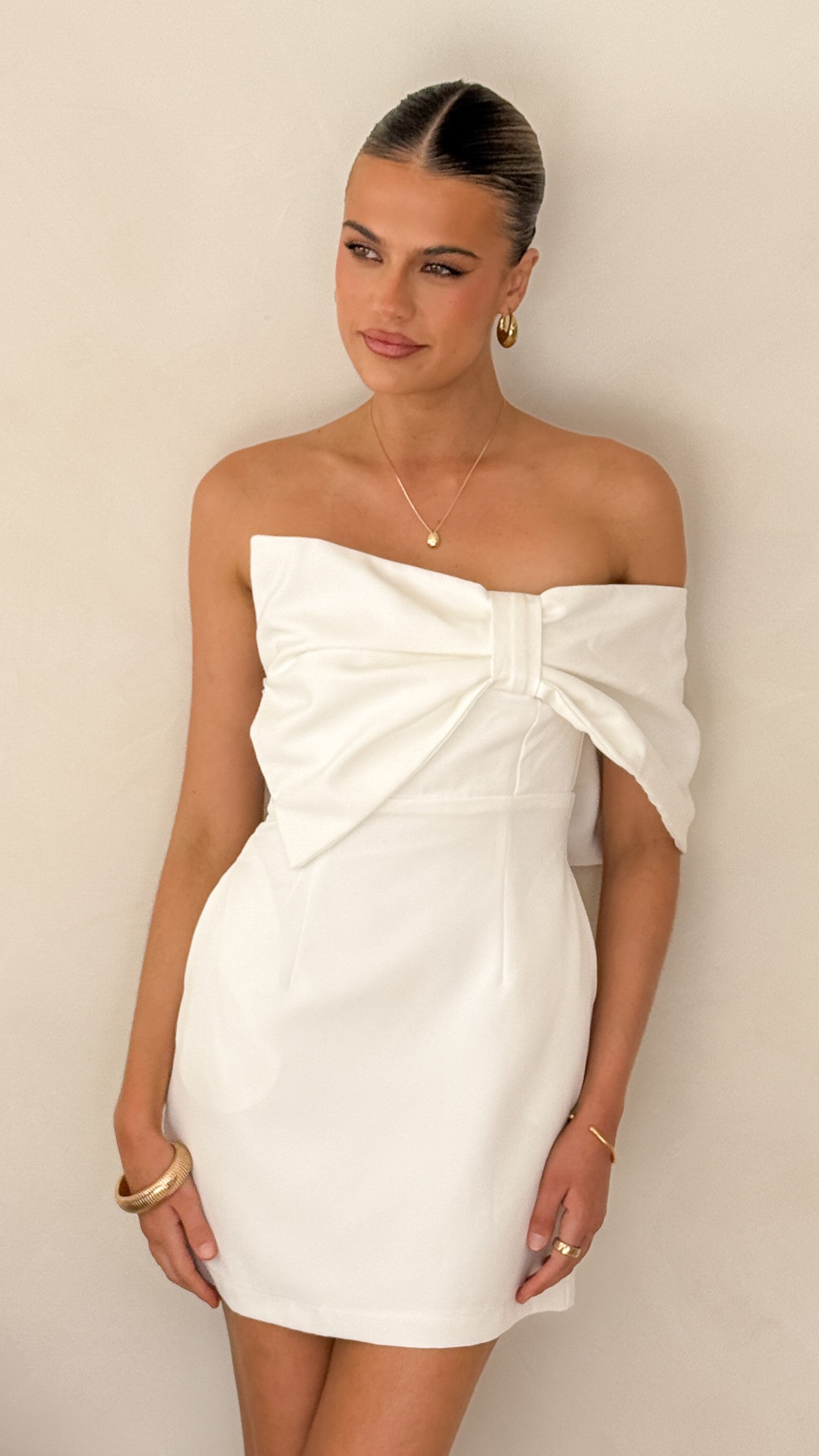 Briella Mini Dress - White