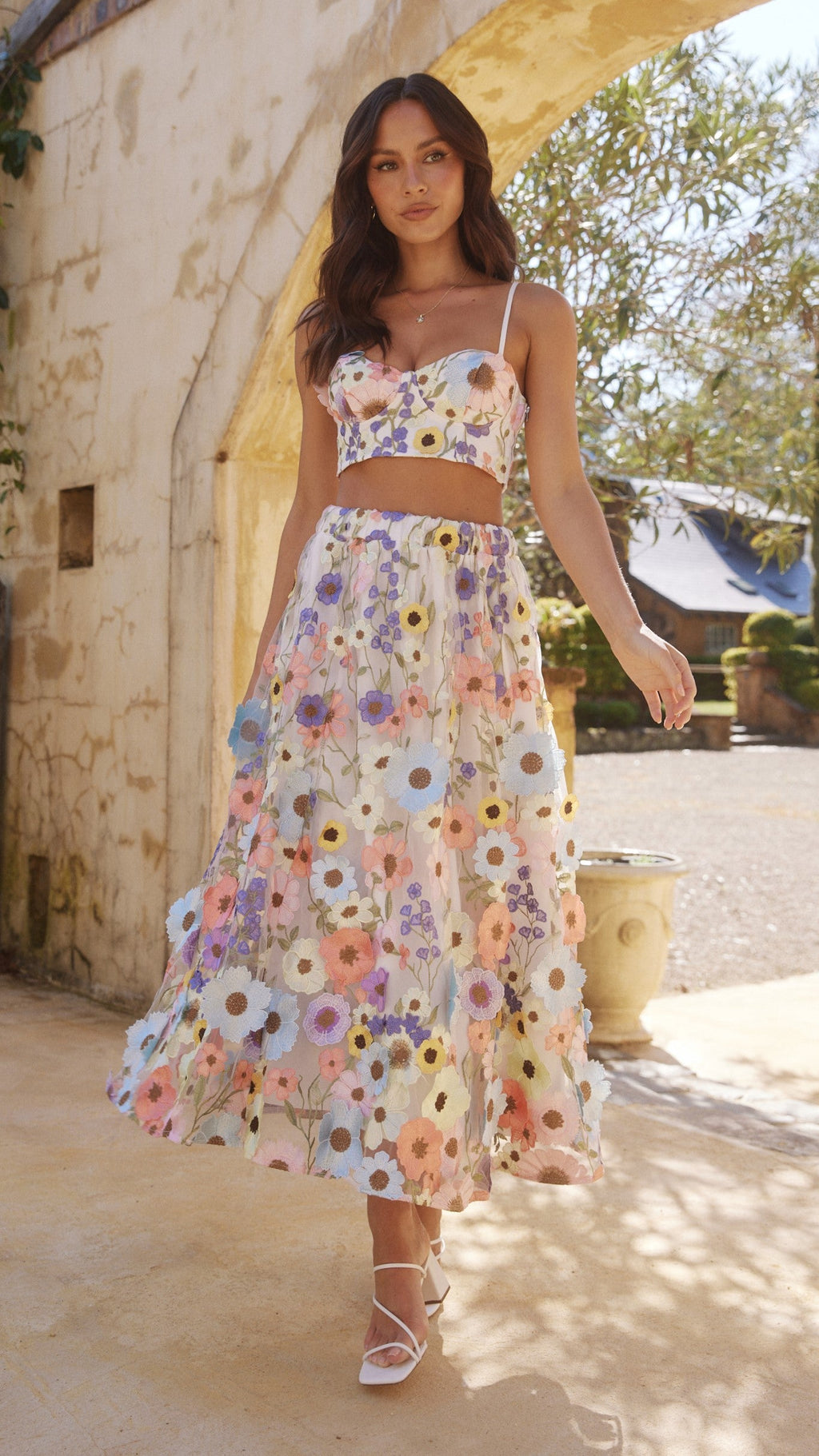Naja Maxi Skirt - Multi Floral