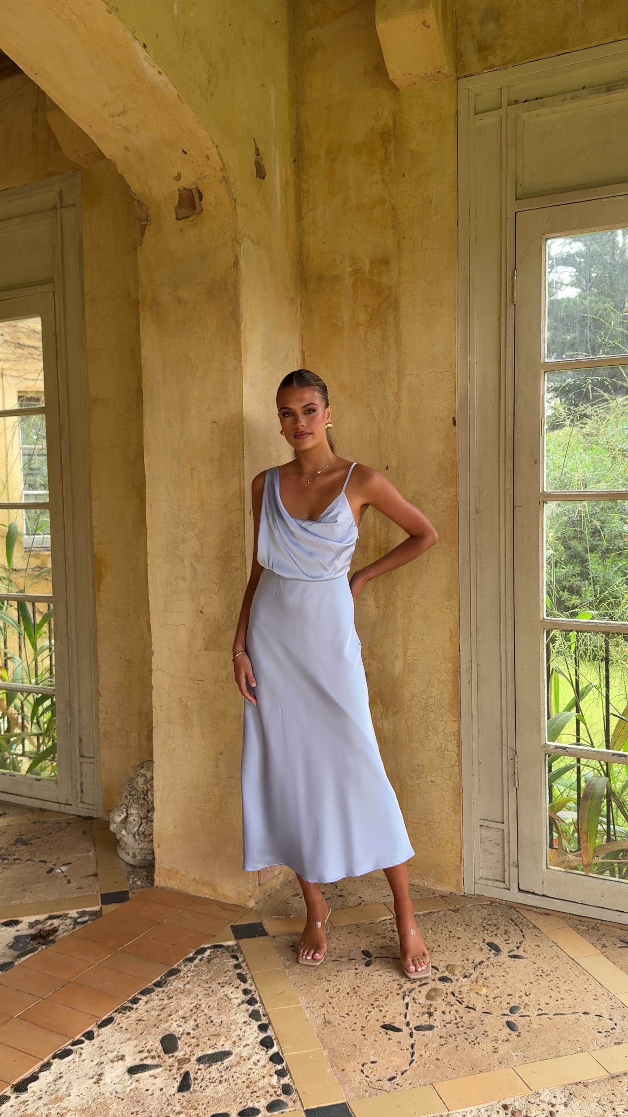 Audrey Maxi Dress - Blue