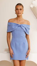 Mia Mini Dress - Blue