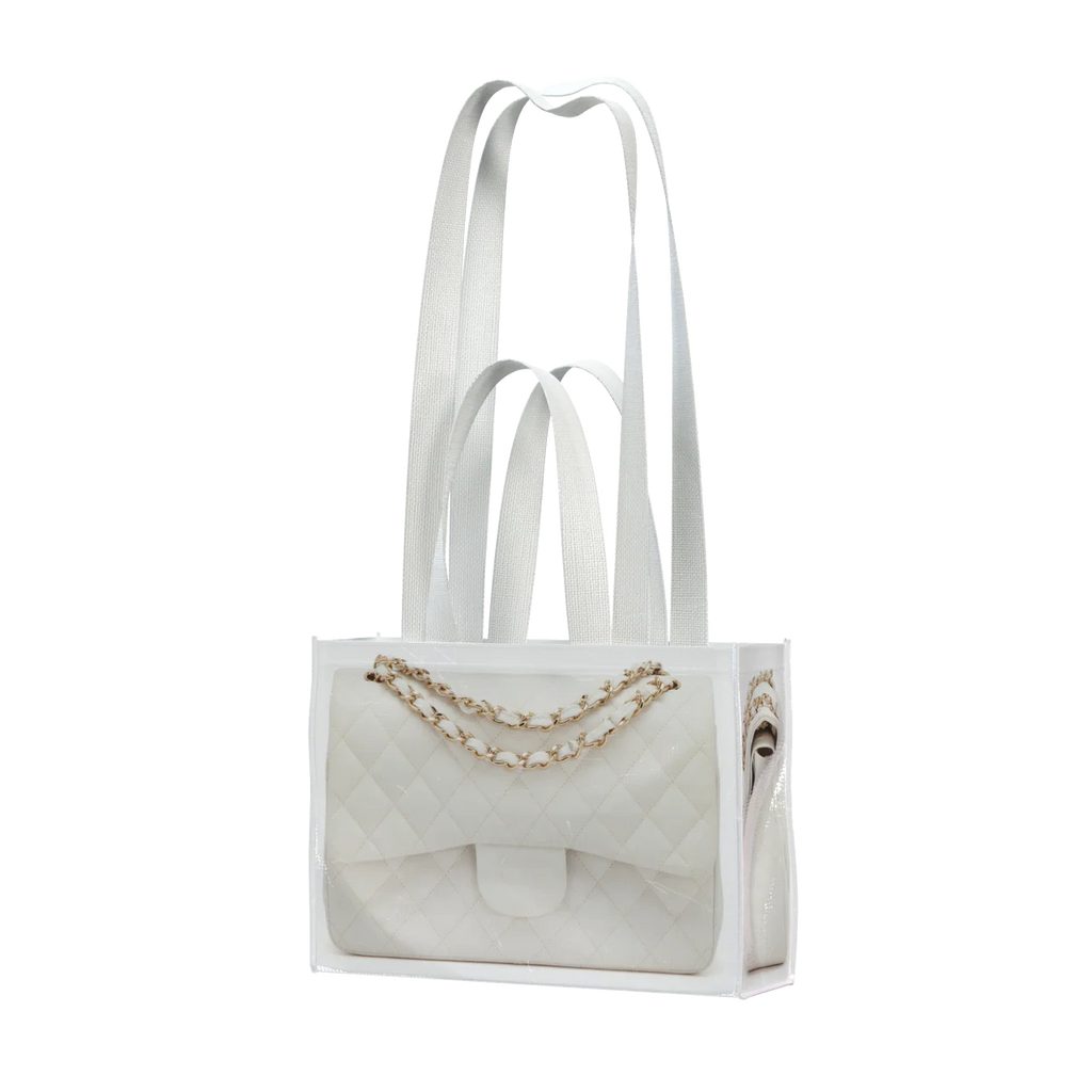 GroceryBags Creative imitation platinum bag printed woven bag cobalt white small fitness leisure bag