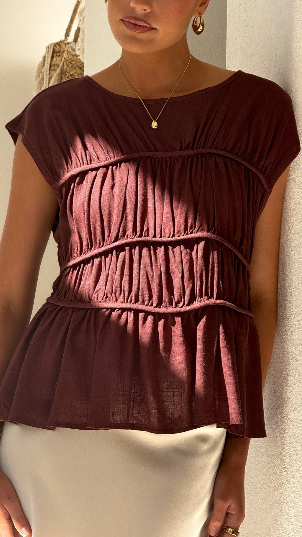Evelyn Top - Chocolate