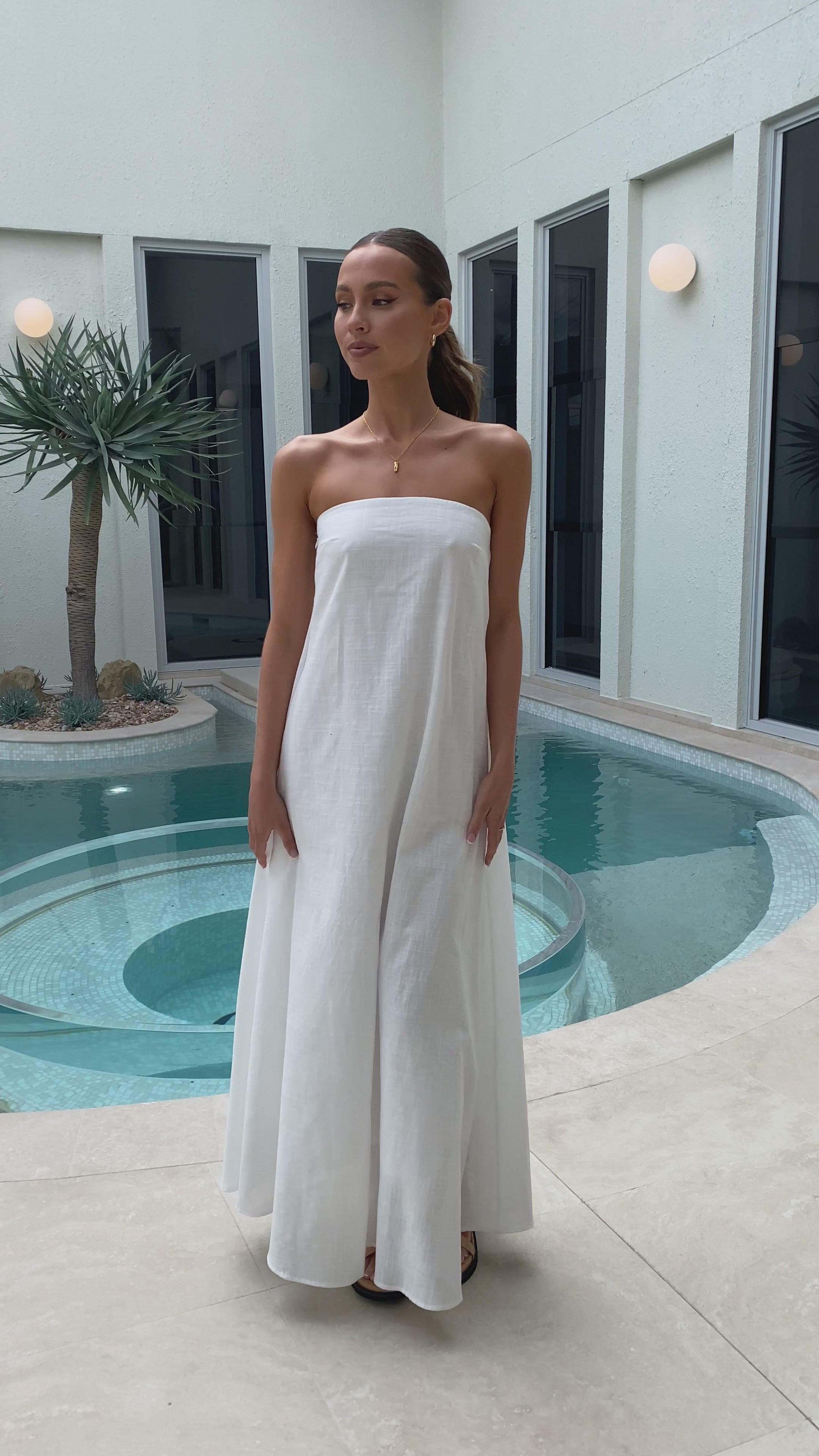 Connie Maxi Dress - White