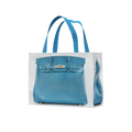 GroceryBags Creative imitation platinum bag printed woven bag cobalt blue fitness leisure bag