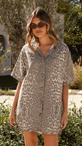 Vox Mini Dress - Leopard Print