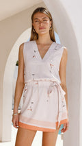 Kamela Playsuit - Peach Martini