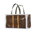 TITA ELVIE duffle Grocery Bag, brown  canvas, large
