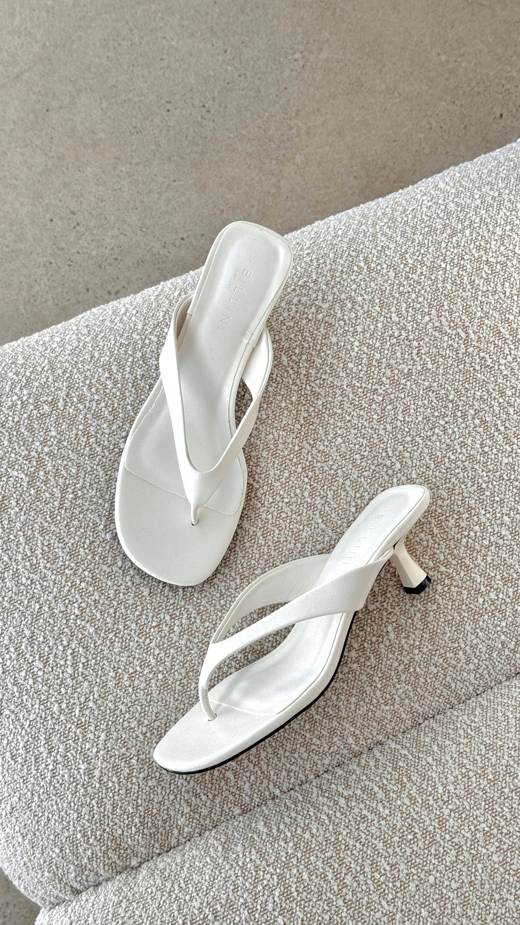 Niesha Heel - White Shine