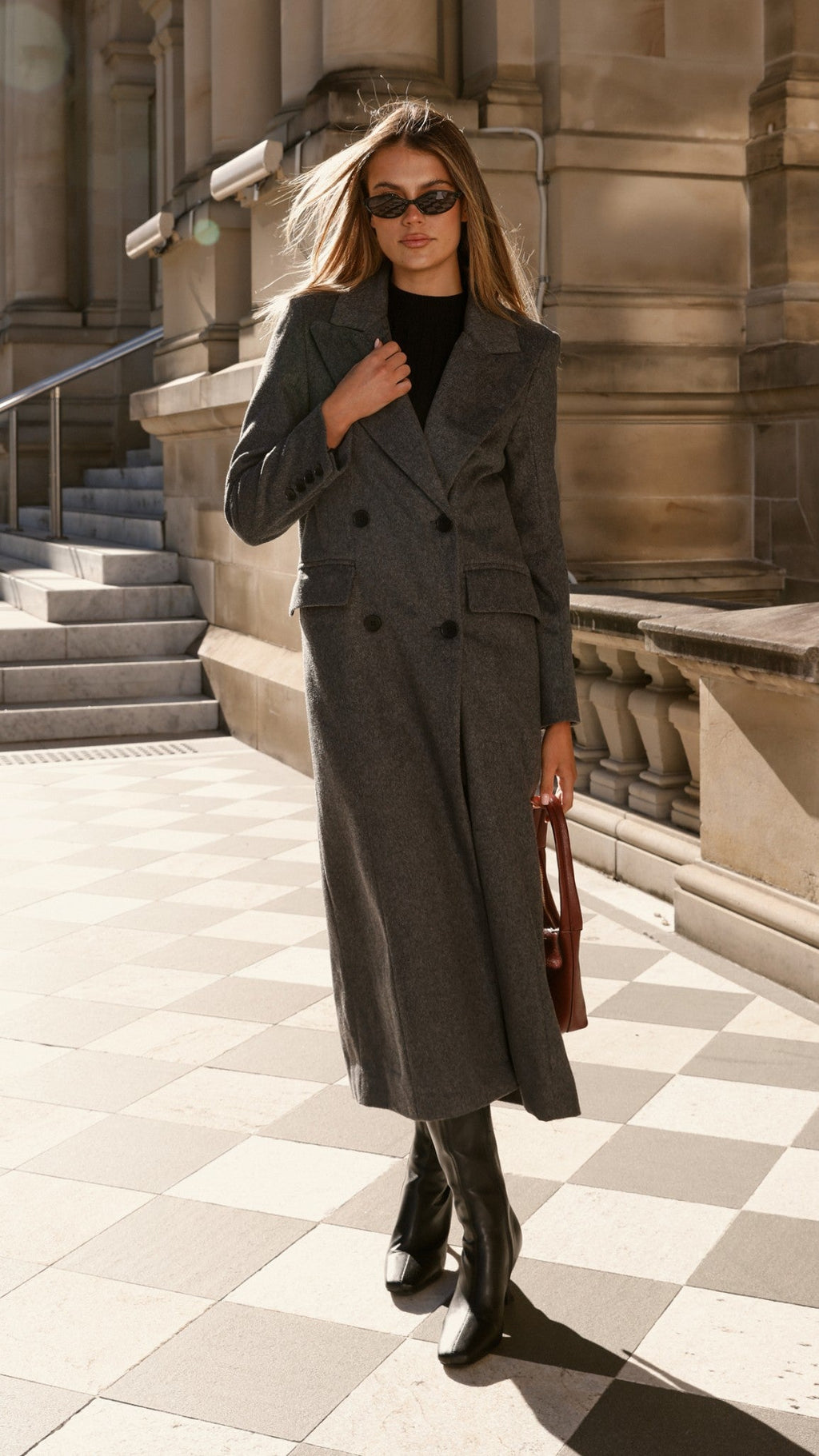 MVN - Lost In New York Coat - Charcoal