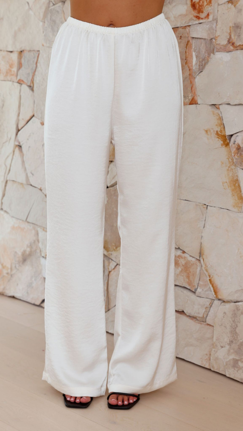 Imogen Button Pants - Cream