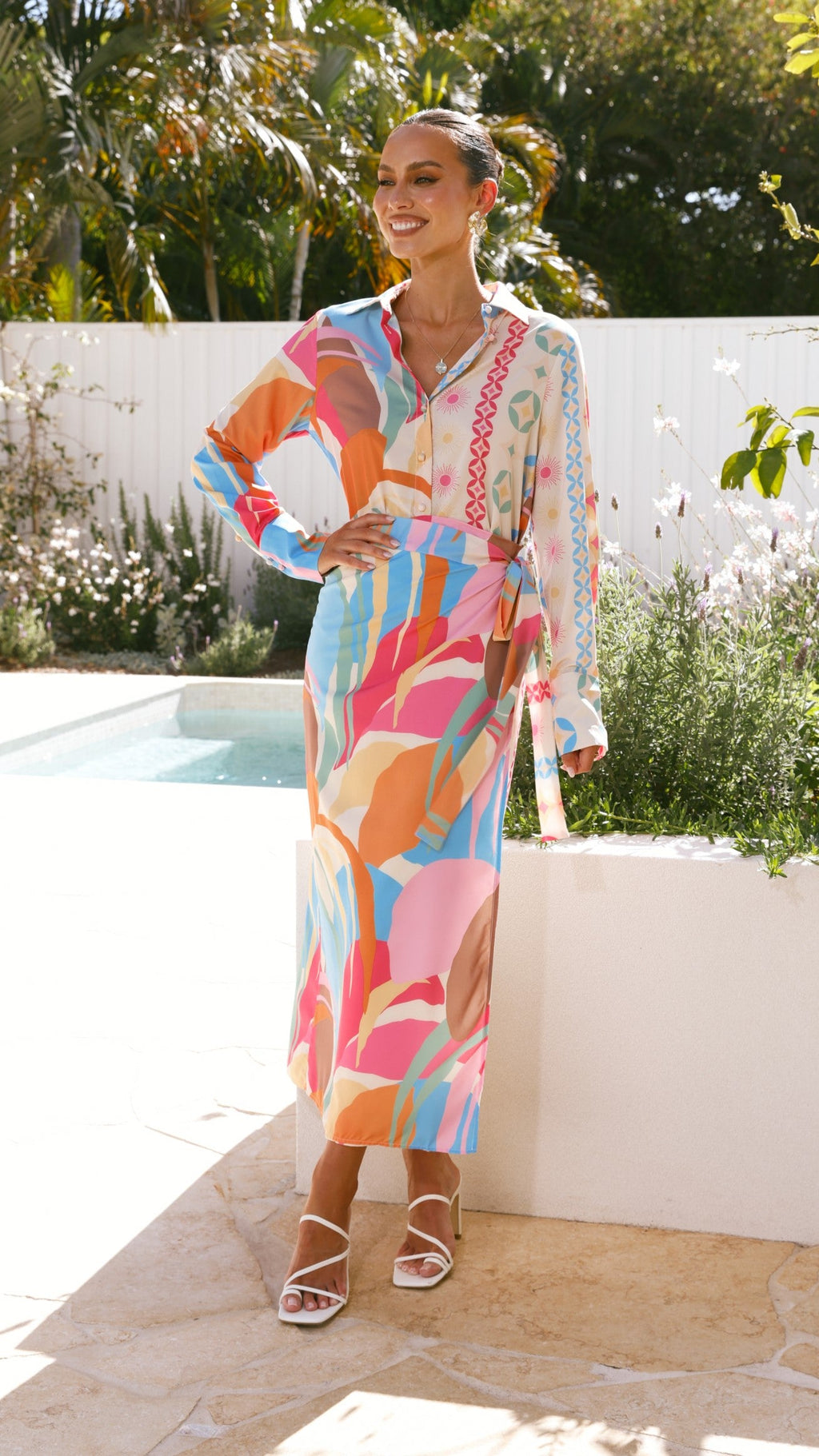 Pascale Long Sleeve Top - Lelani Print