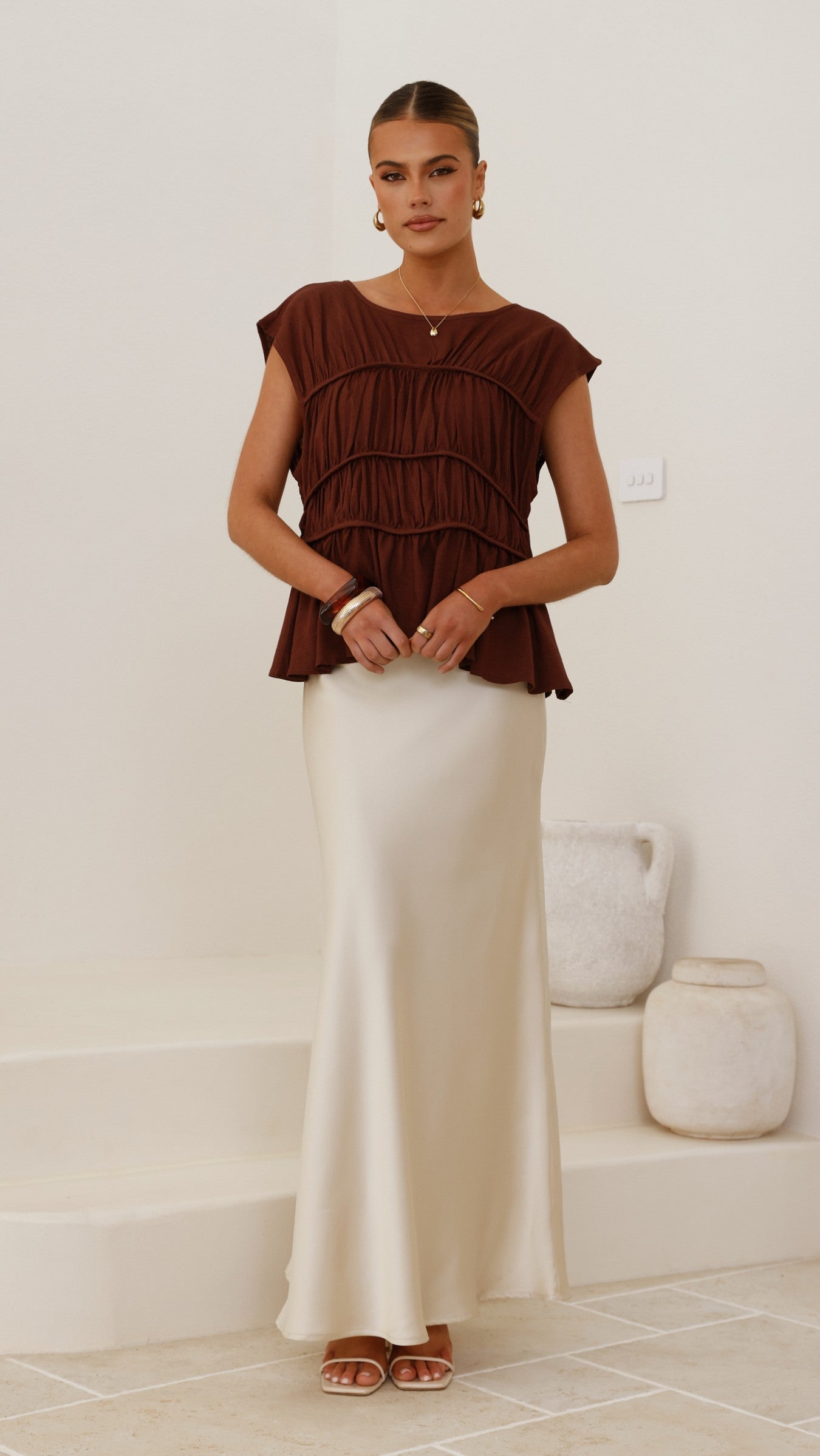 Evelyn Top - Chocolate