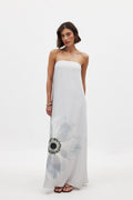 Printed Off Shoulder Maxi Dress