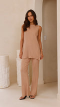 Megan Knit Pants - Camel