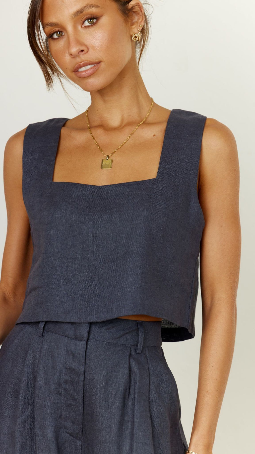 Tillie Crop Top - Ink
