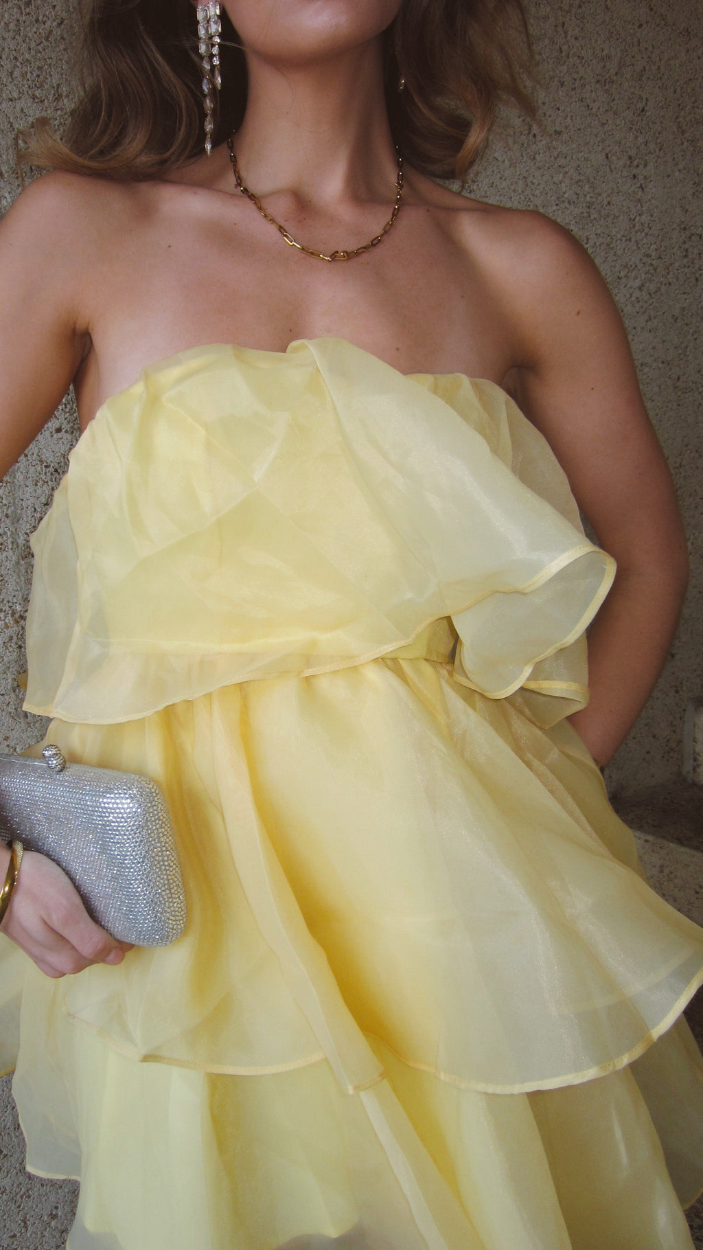 Fantasia Mini Dress - Yellow