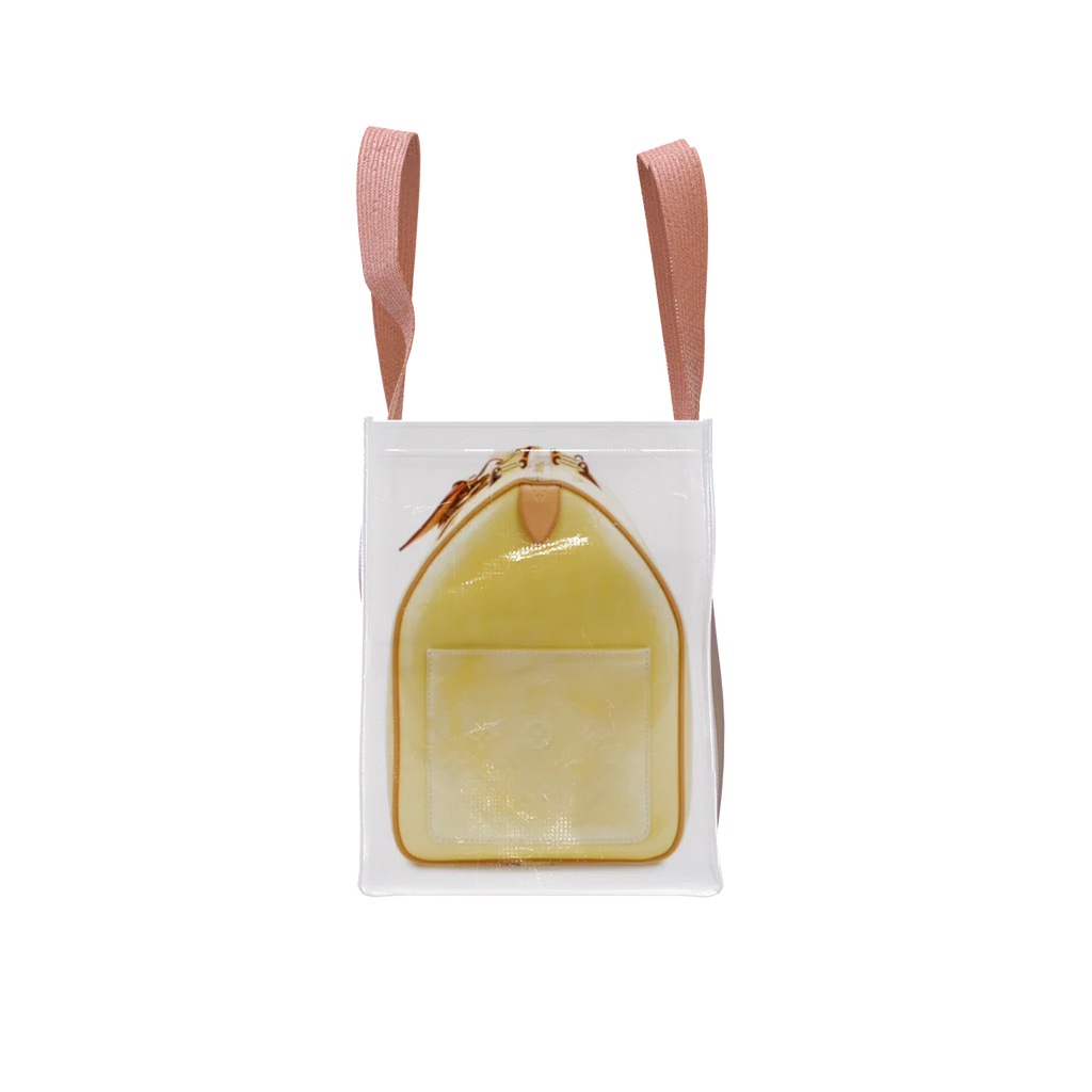 TITA ELVIE duffle Grocery Bag, yellow  canvas, large