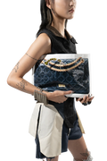 Grocery Bags Creative Parody Platinum Bag Print Woven Bag Full Take Down Birkin Fitness Casual Bag