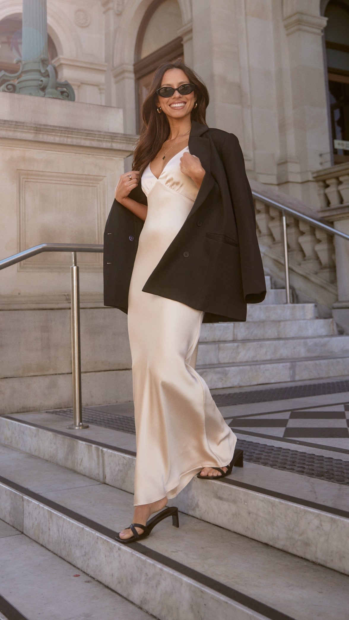 Ziah Maxi Dress - Champagne