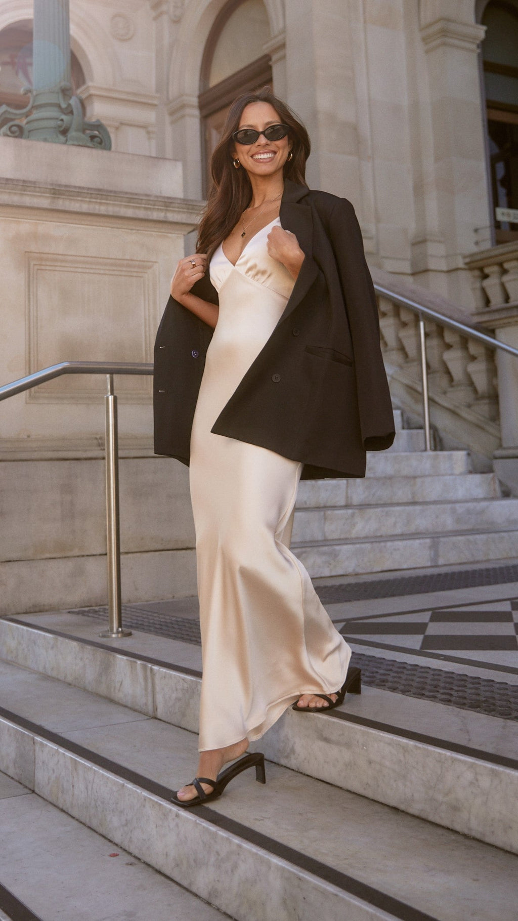 Ziah Maxi Dress - Champagne