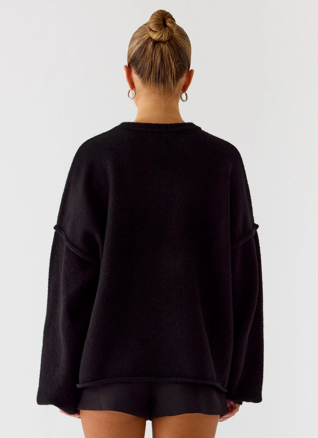 Jack Oversized Knit Sweater - Black
