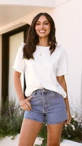 Rollas Mirage Short - Mid Vintage Blue / Jenna