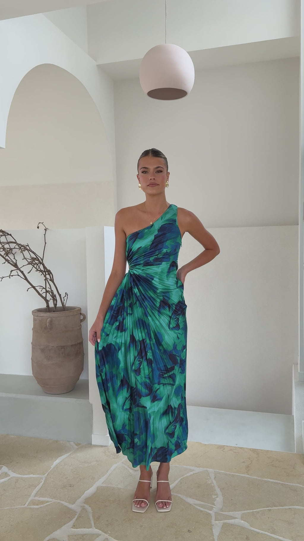 Laken Maxi Dress - Green Print