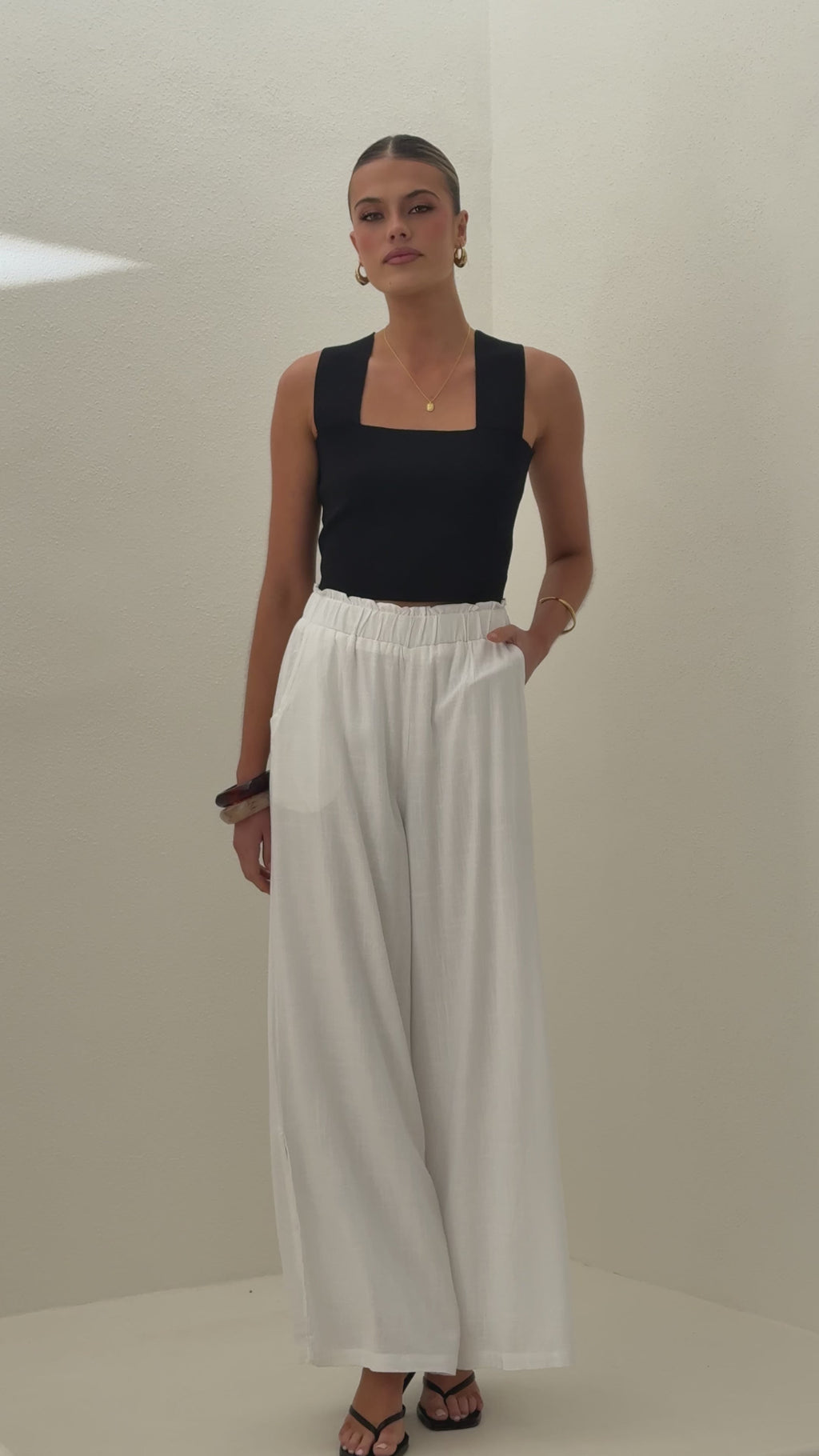 Janelle Pants - White