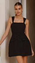 Hilarie Mini Dress - Black