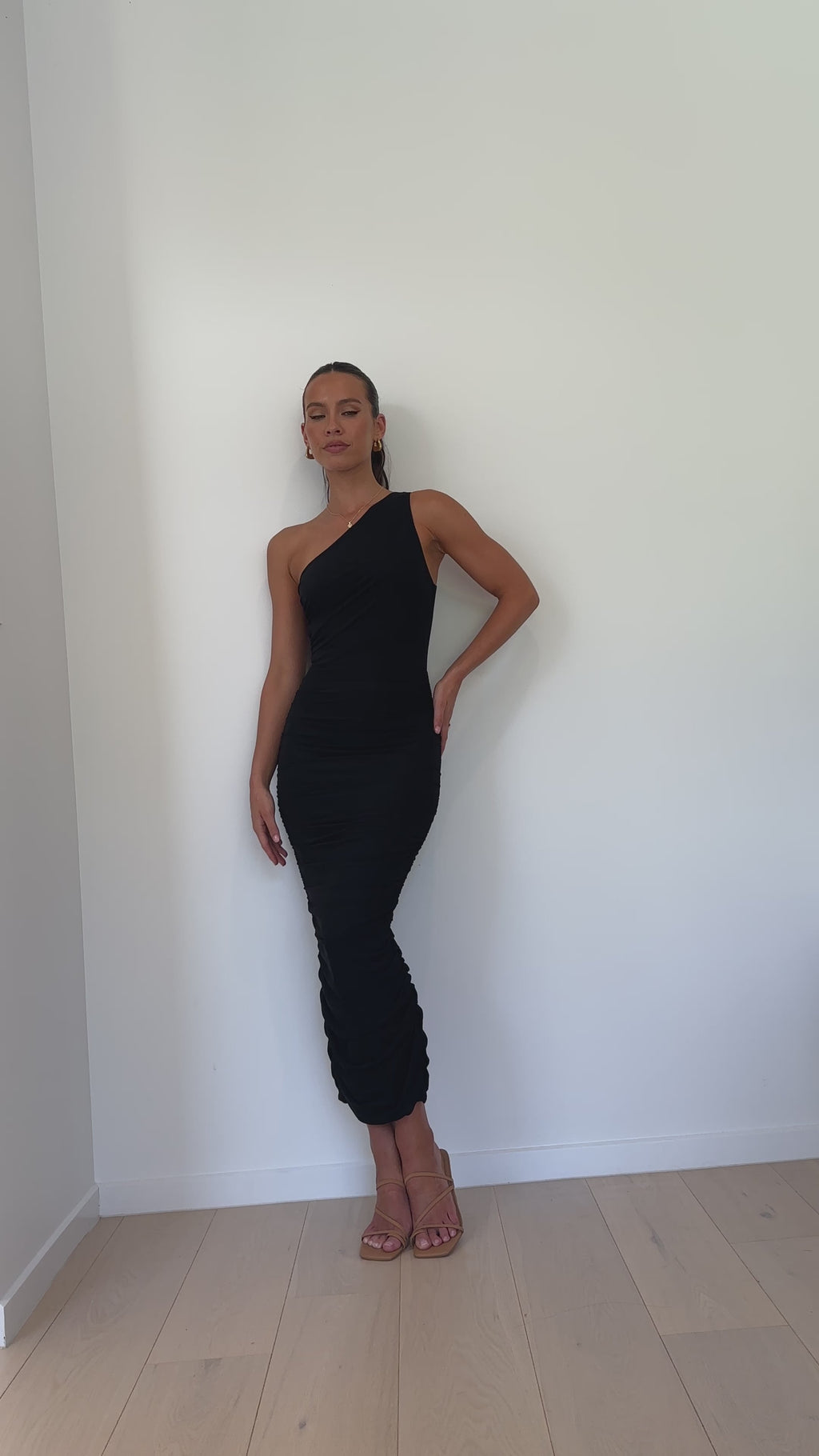 Natalia Midi Dress - Black