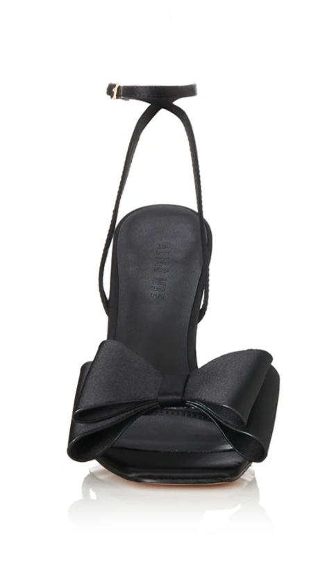 Gabby Heel - Black Satin