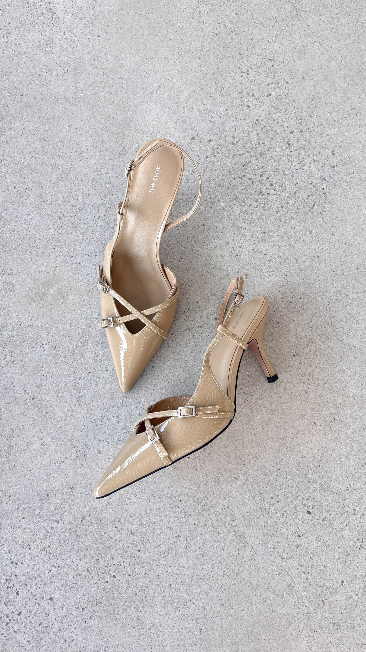 Faith Heel - Chai Crinkle Patent