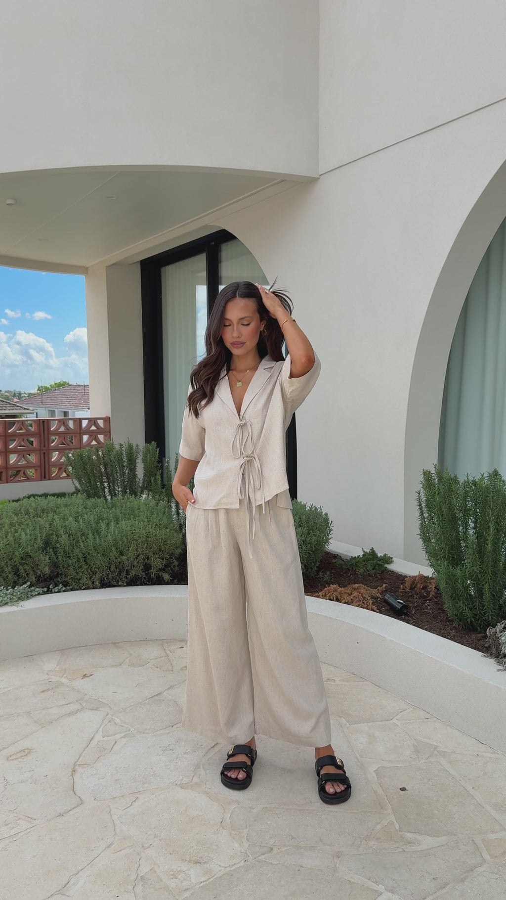 Lexi Linen Pants - Natural