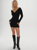 Jade Cloud Knit Mini Dress