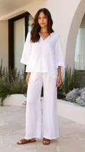 Tara Pants - White