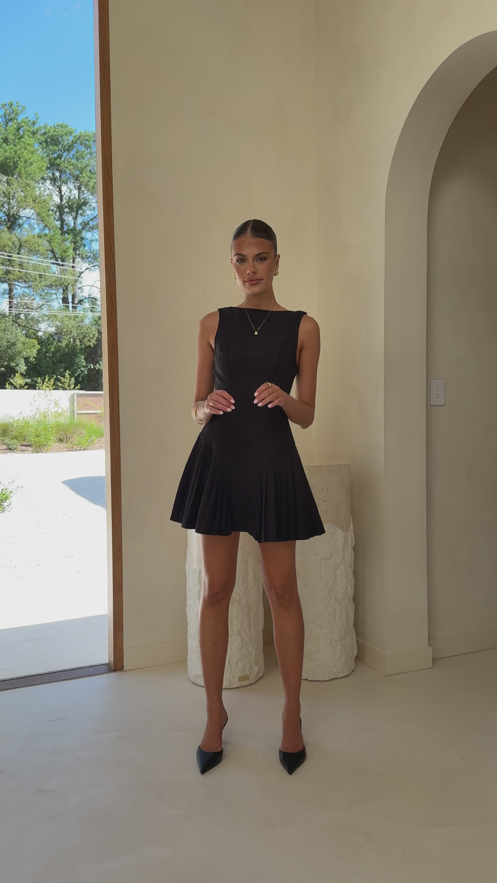 Yesim Mini Dress - Black