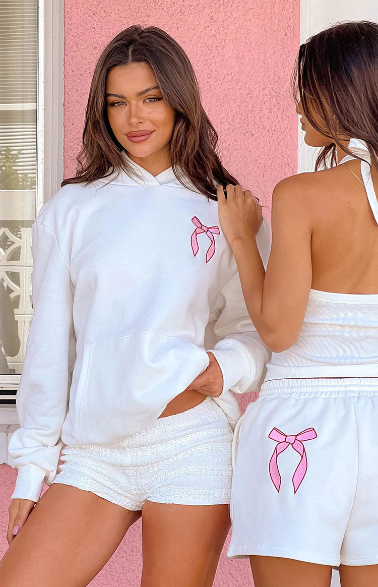 Beginning White Sweetie Hoodie