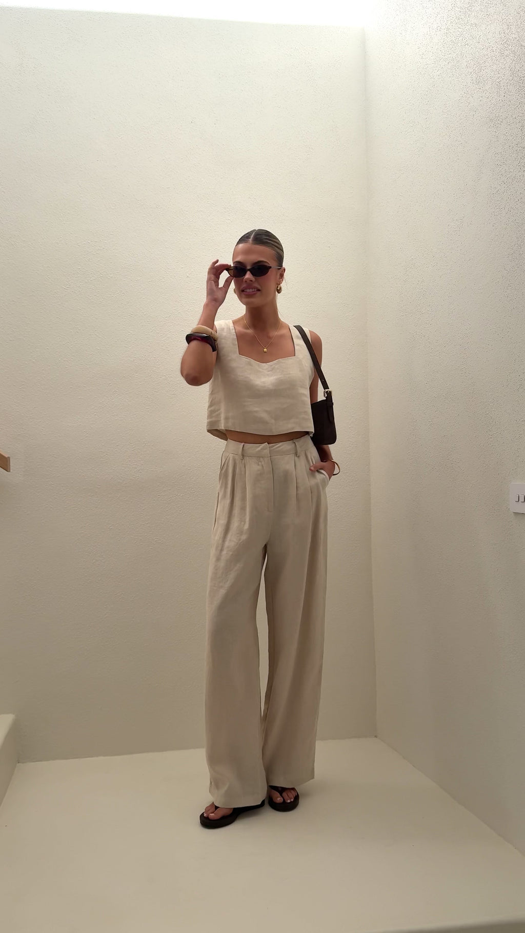 Tillie Crop Top - Oatmeal