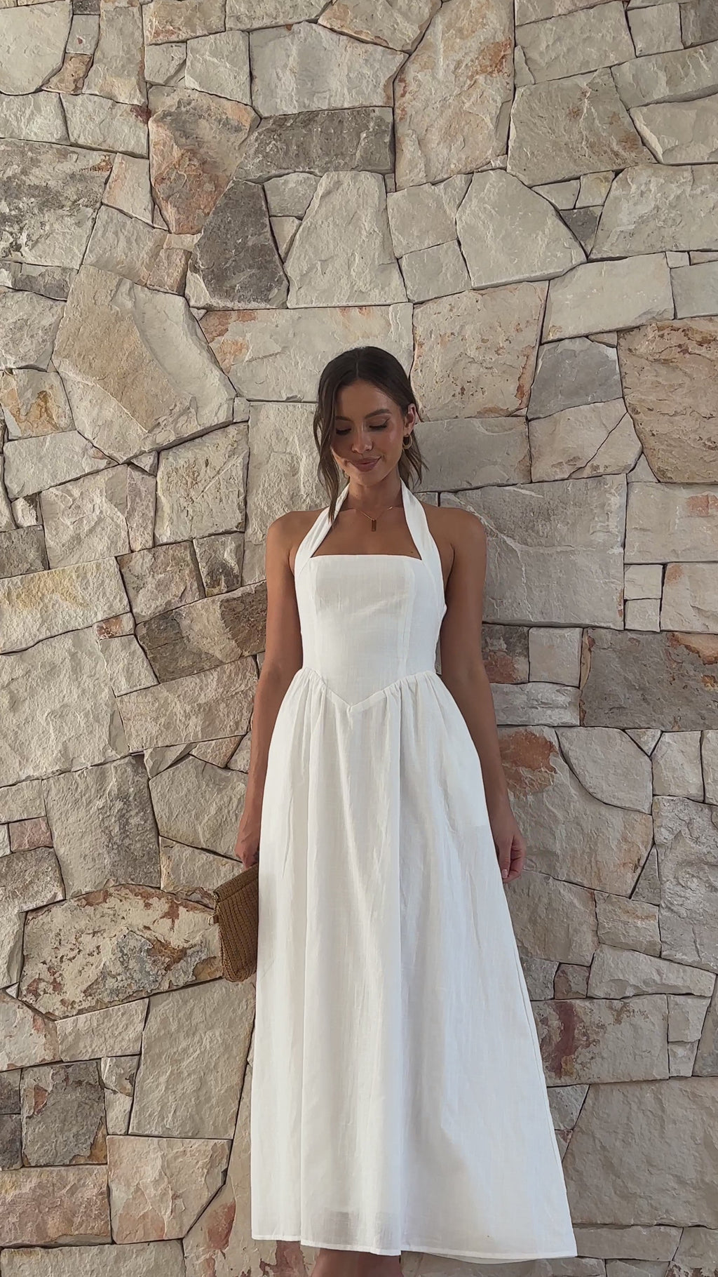 Caden Maxi Dress - White
