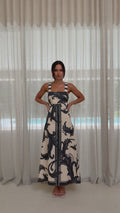 Mandy Maxi Dress - Cream / Black
