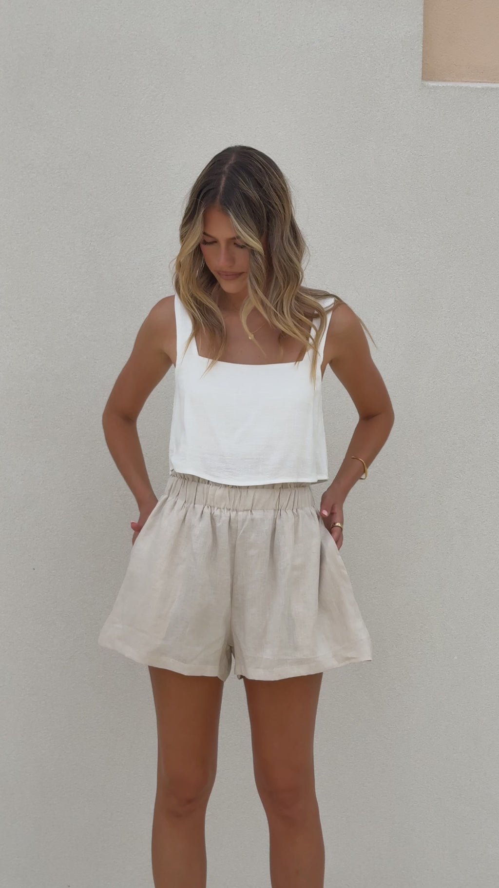 Leila Shorts - Oatmeal