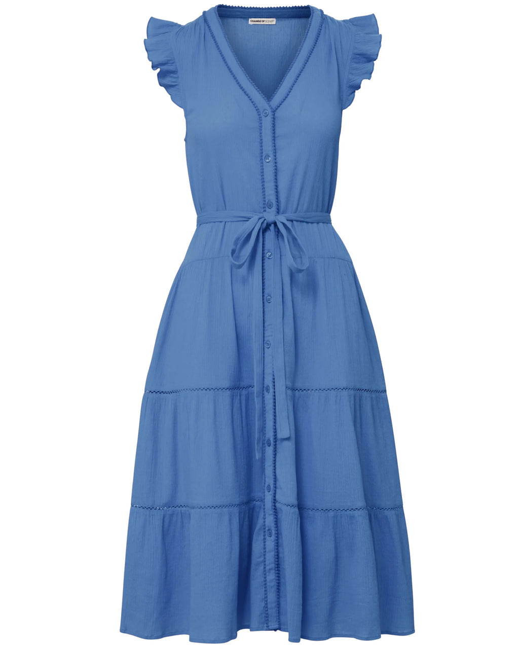 Emily Dress In Steel Blue