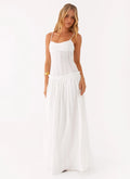 Jacinda Drop Waist Maxi Dress - Ivory
