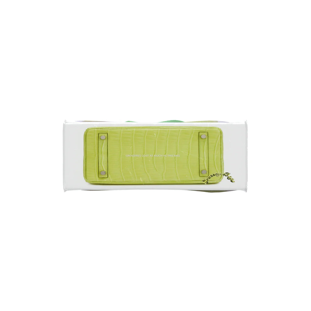 GroceryBags Creative Platinum Print Woven Bag Mint Green